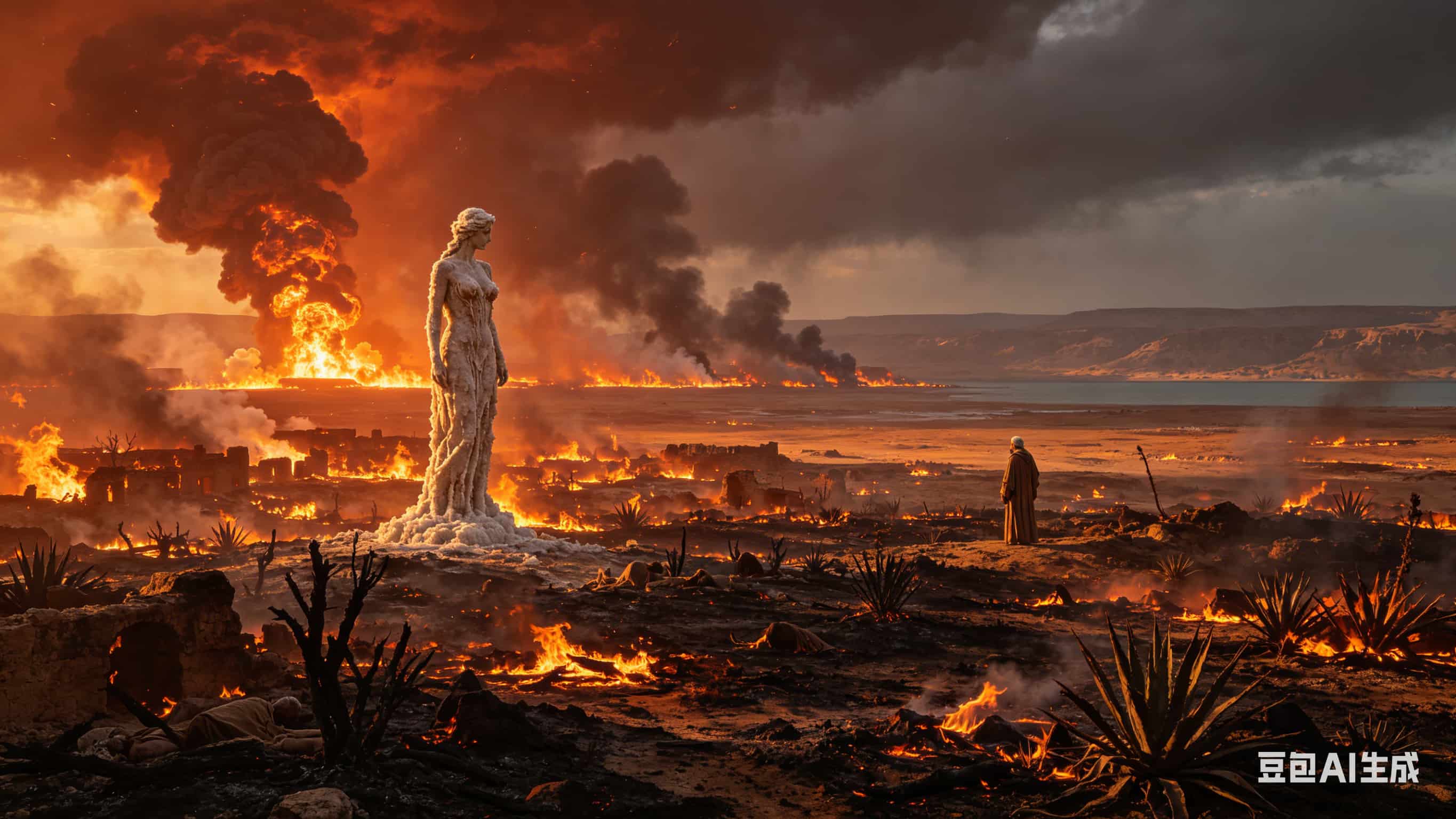 Archaeological site of Tall el-Hammam in Jordan showing evidence of extreme-temperature destruction  ...